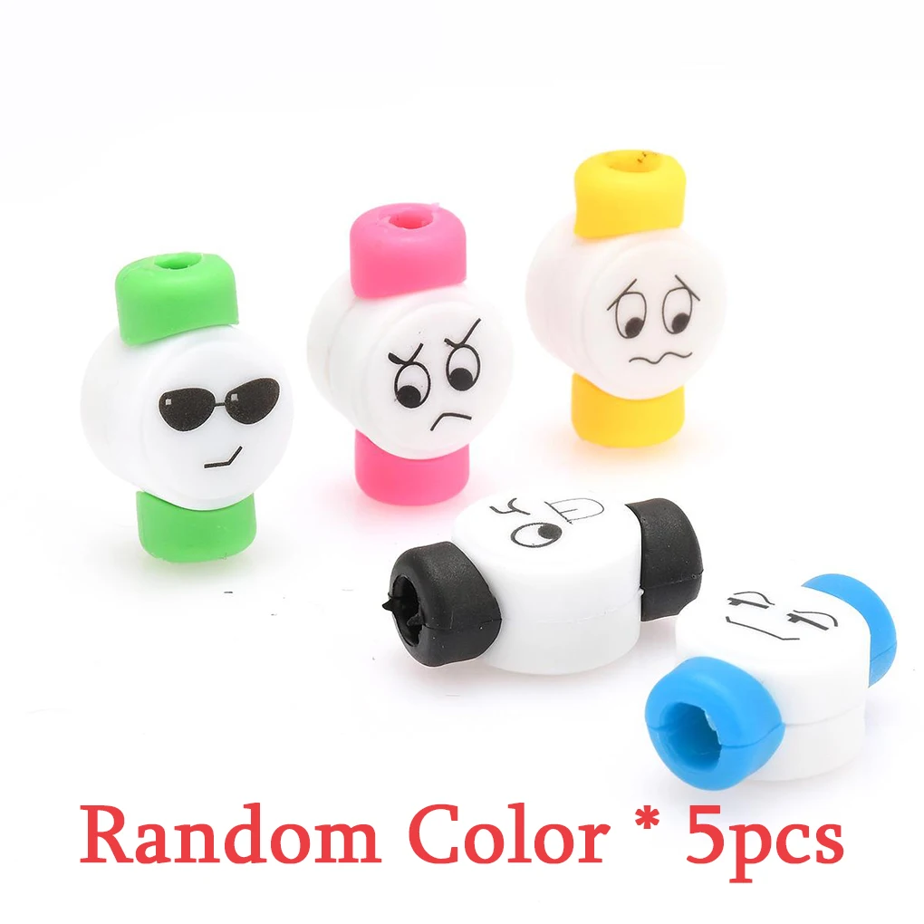 5 шт. милый мультфильм USB зарядное устройство для сматывания кабеля защитный чехол заставка наушников шнур провода крышка линии передачи данных протектор