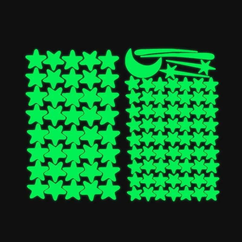 Светящиеся звезды светящиеся наклейки на стену метеорита гостиная спальня