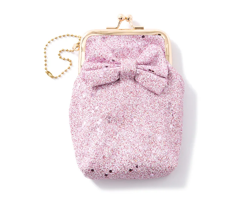 Женский кошелек для монет на ремне с блестящими бриллиантами сменная сумка