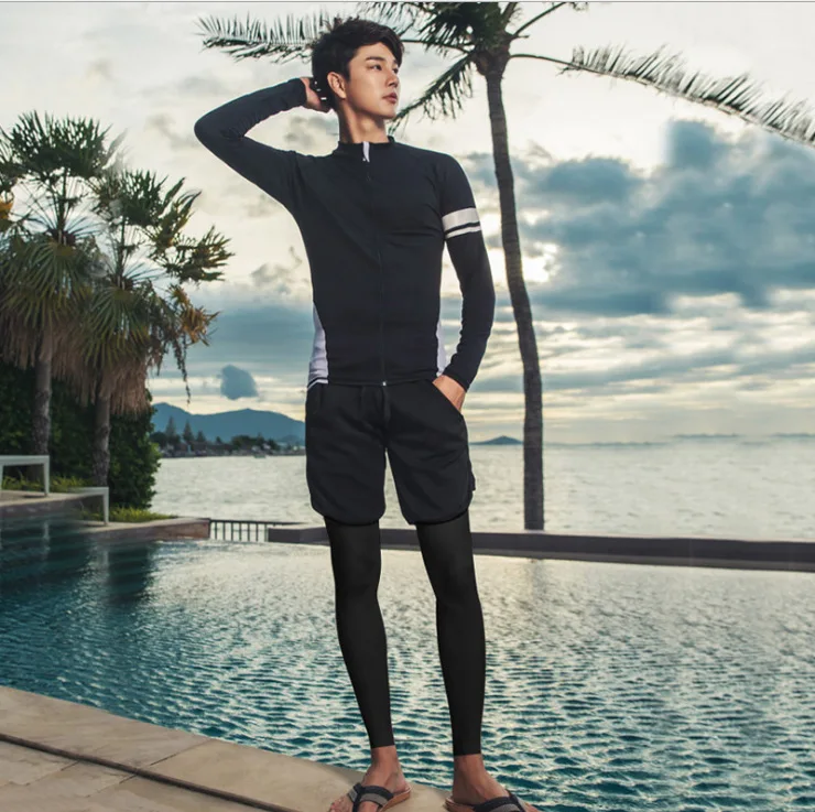 

Diving Suit Zipper Split Long-Sleeved Long Trousers Swimsuit Sun Protection Couple Men and Women Dive Skin Snorkeling