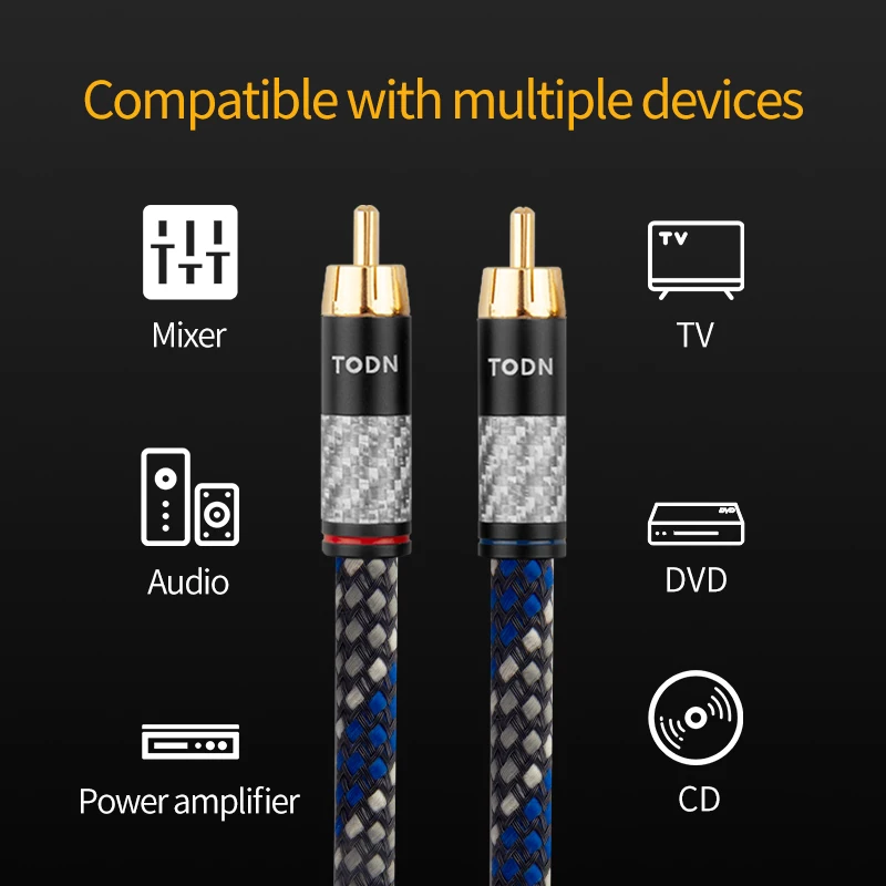 Canare 1 пара RCA аудио кабель 2 к межразъемный HIFI стерео 4N OFC штекер-штекер для