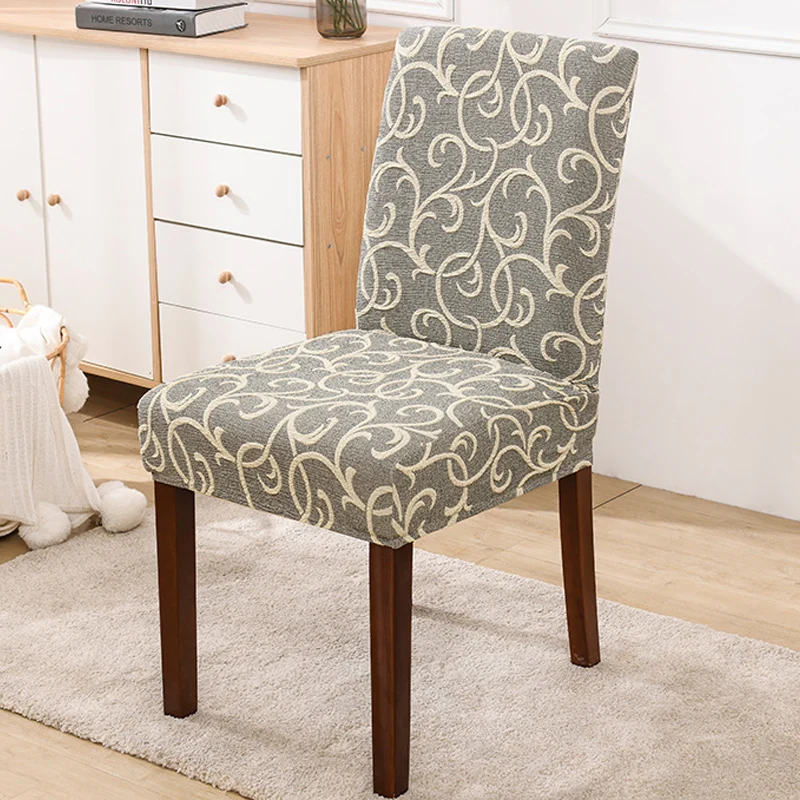 

Soft Knitted Chair Cover Elastic Stretch Removable Universal Chair Cover Anti Slip Four Seasons Funda Silla Home Textile DG50YT