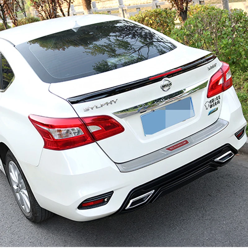 

For Nissan Sentra/Sylphy Car Decoration 2016-2018 ABS Plastic Paint Painting Color Rear Trunk Spoiler