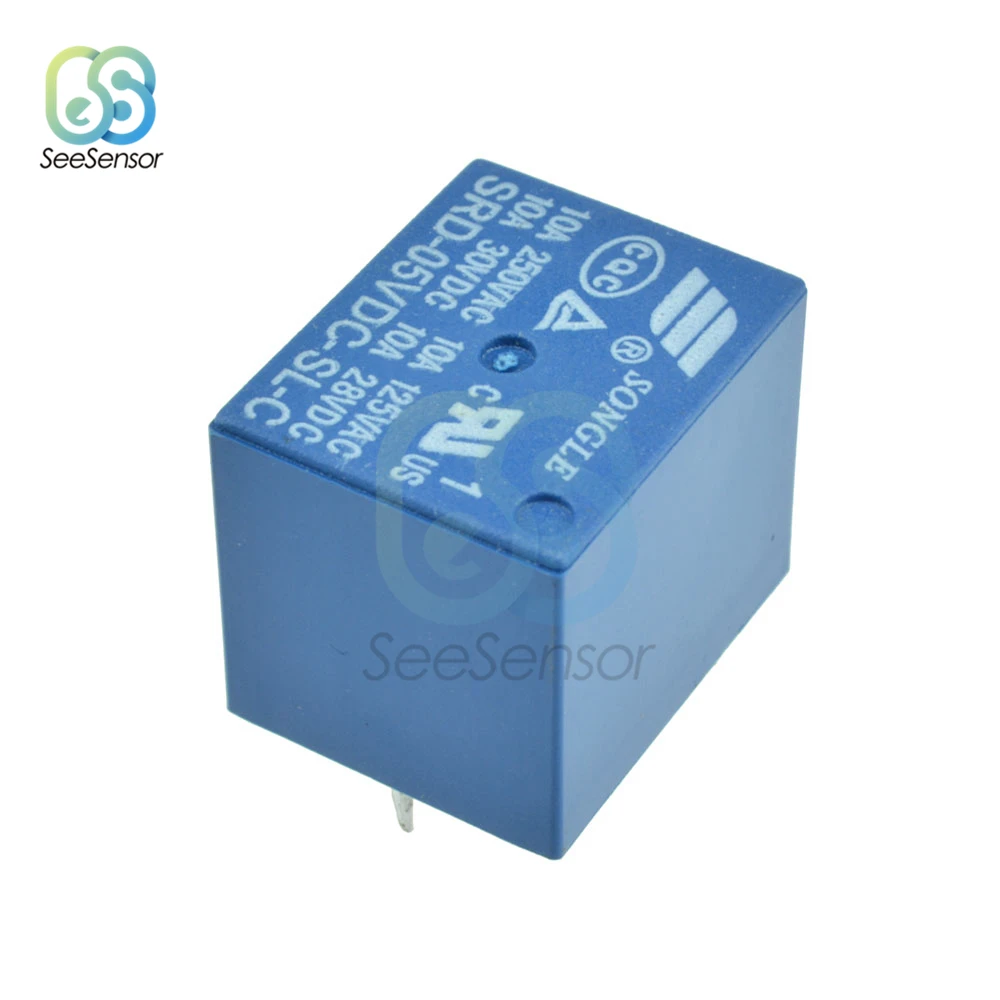 5 шт./лот в 10 А модуль реле мощности постоянного тока SRD 05VDC SL C 250VAC 5PIN PCB тип T73|Реле| |