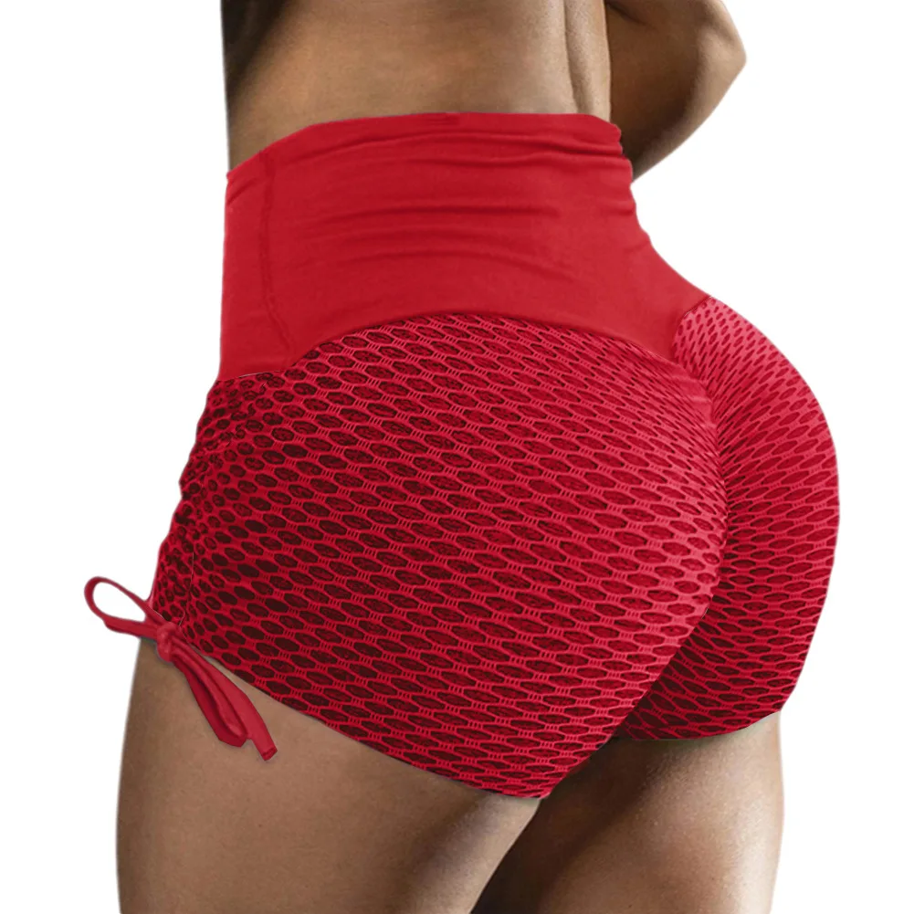 

WEPBEL Shorts Women's Casual Solid Color Skinny Straight Shorts Summer Fashion High Waist Sports Running Yoga Shorts