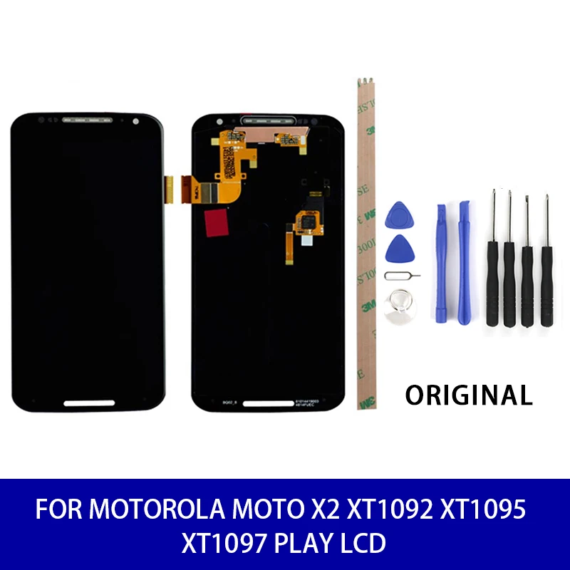 ЖК дисплей и сенсорный датчик в сборе для Motorola Moto X2 XT1092 XT1095 XT1097 Play|Экраны
