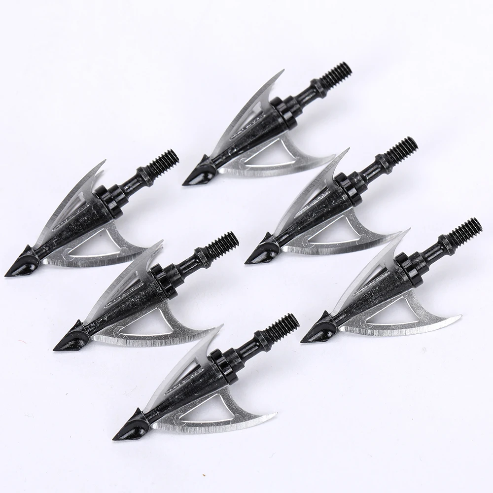 10pcs New Style Hunting Arrow Head 100Grain Crossbow Broad Tips For Archery accessory | Спорт и развлечения