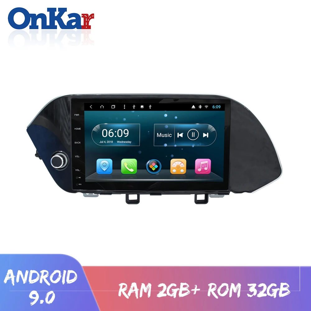 ONKAR 1 din Android 9 0 для Hyundai Sonata 2020 автомобильный мультимедийный плеер 2 ГБ + 32 Гб