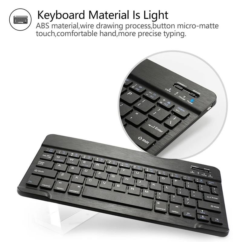 Split Bluetooth Keyboard with Protective Cover for iPad 10.2 (2019) USB Rechargeable Tablet | Компьютеры и офис