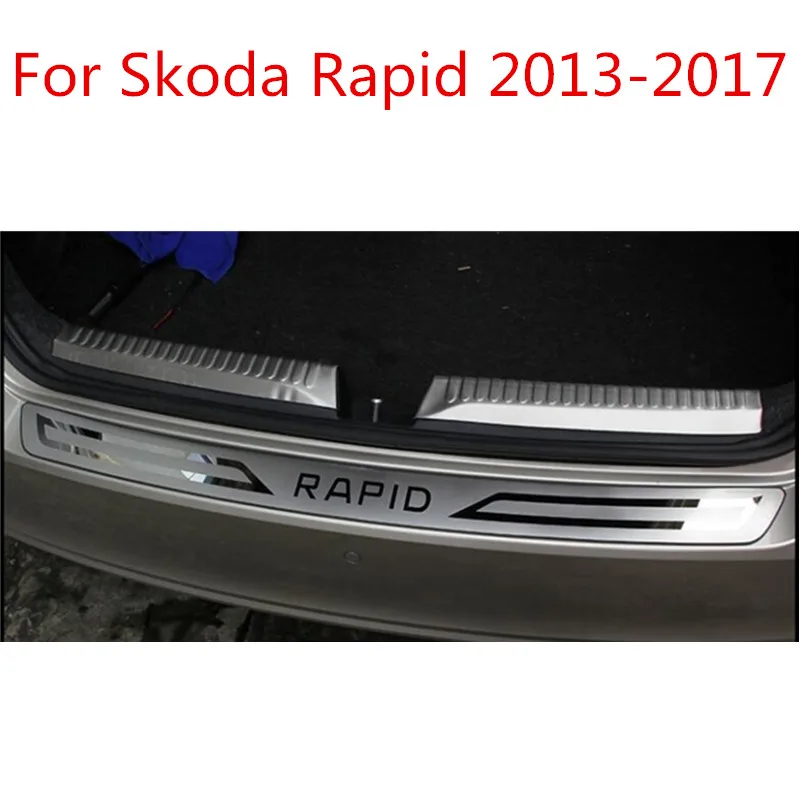 Наклейка для стайлинга автомобиля защита задней двери из нержавеющей стали