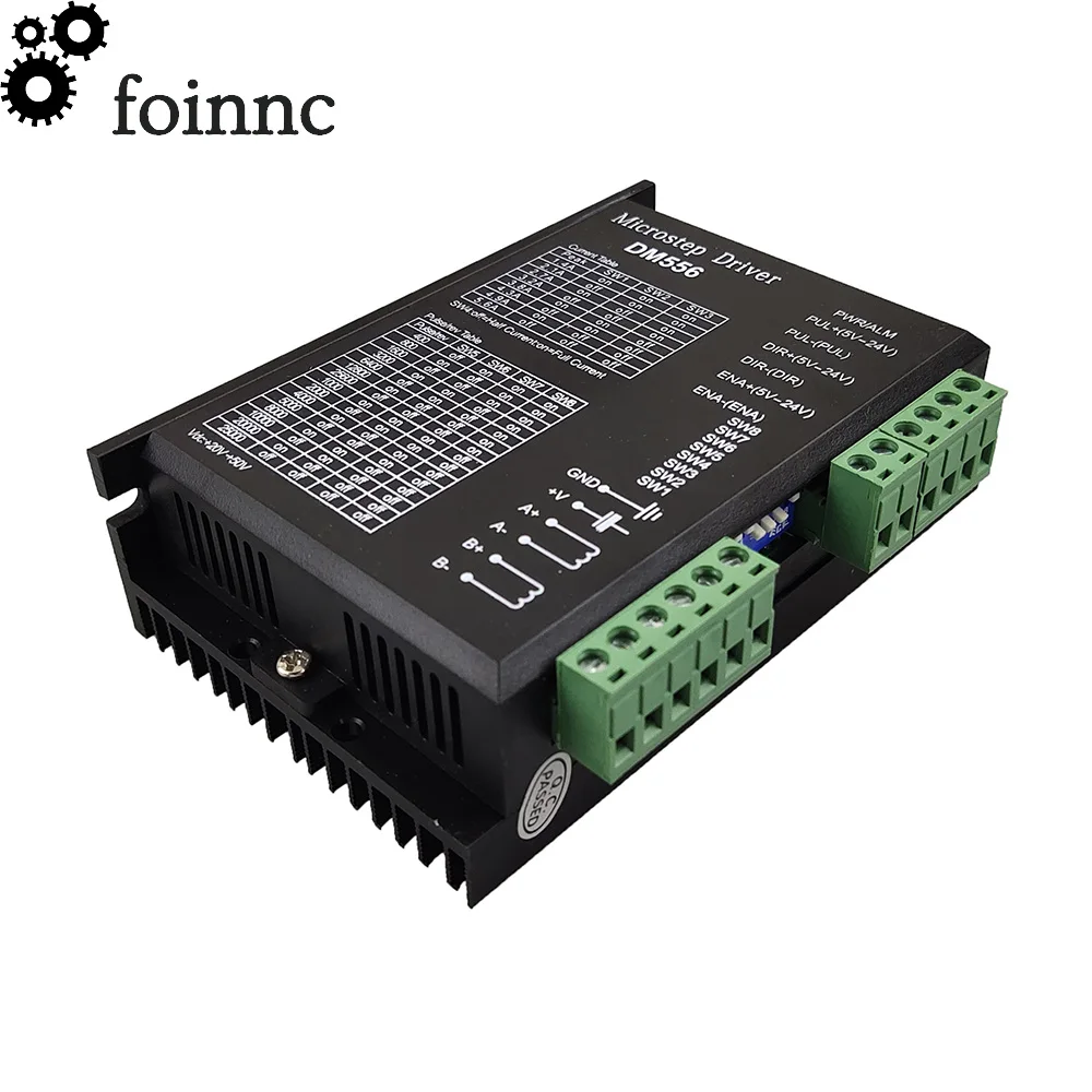 Двухфазный Цифровой Драйвер шагового двигателя DM556 DC24V 50V для 42/57/86(NEMA17/23/34) 1 0