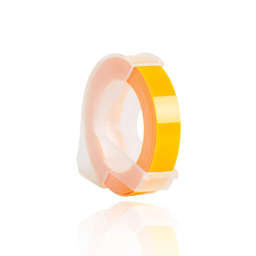 5 рулонов искусственных 3D пластиковых этикеток для тиснения разных цветов CIDY 9 мм