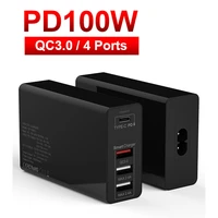 4 6 port pd qc 4 0 3 0 quick charger 75w100w150w gan charger charging station for samsung iphone huawei laptop pd usb charger