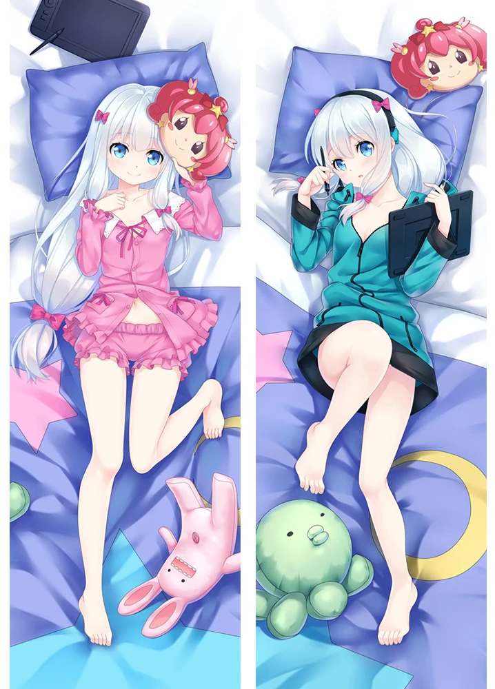 

Cute Izumi Sagiri Jinno Megumi Yamada Elf Dakimakura Cover Otaku Bedding Pillow Case Double Sided Hugging Body Anime Pillowcase