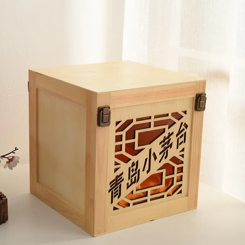 

Деревянный чехол для вина, чехол для вина с вырезами, Подарочная коробка для упаковки ликера, деревянная коробка для вина, Деревянный чехол