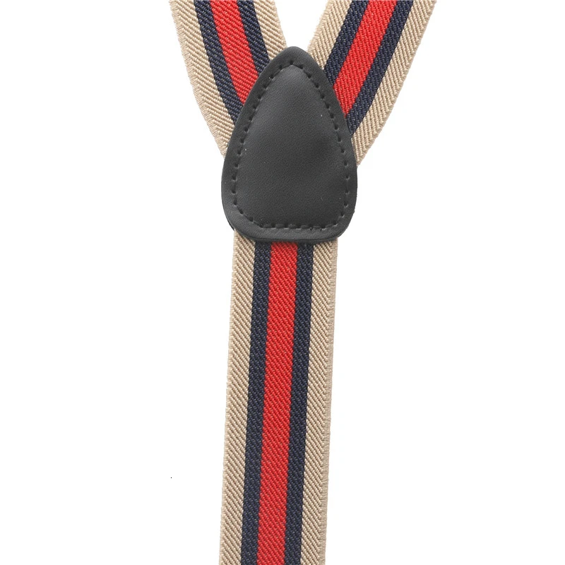 3 см ширина мужские унисекс подтяжки 6 зажимов полосатая пряжка с покрытием