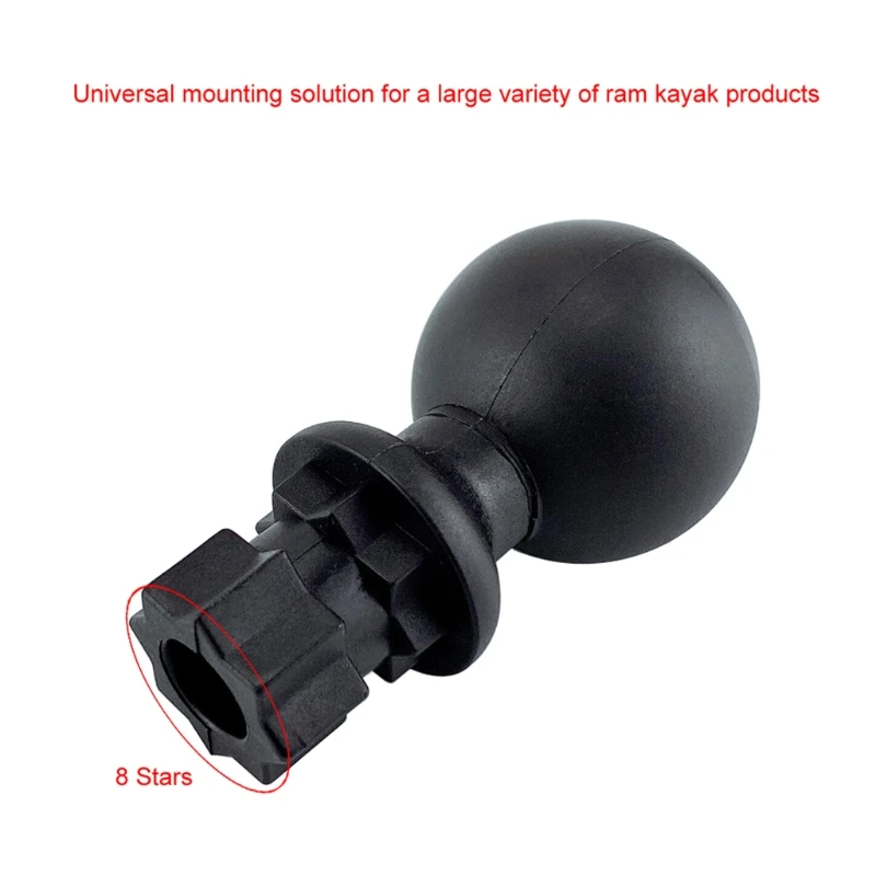 

2pcs Universal Ball Mounting Base Rack Track Holder for Fishing Rod Tube Kayak D08A