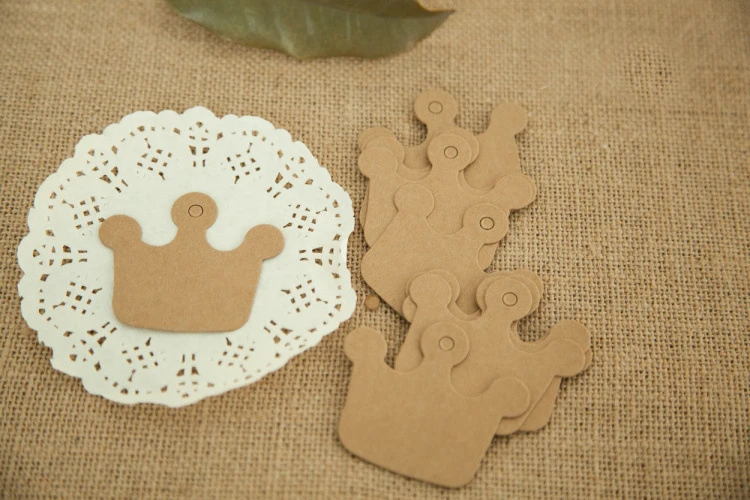 Крафт-бумажная бирка для короны подарочные бумажные карты ручной работы