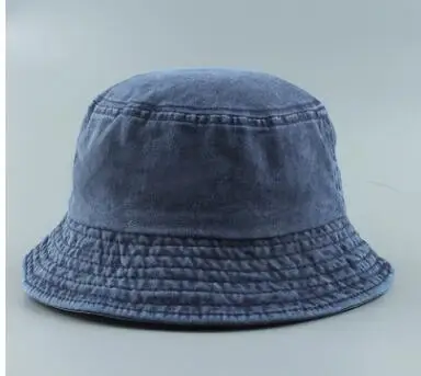 10pcs/lot Foldable Fisherman Hat Washed Denim Bucket Hats Unisex Fashion Caps Hip Hop cap