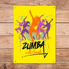 Металлический жестяной знак Zumba, спортивный металлический знак, настенный знак, Настенный декор, постер для барапабагаражамужской пещеры