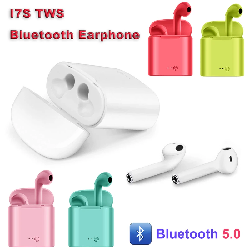Рождественский подарок Новый i7s наушники вкладыши Tws с Беспроводной Bluetooth 5 0