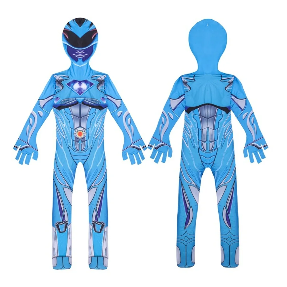 Boys Extraordinary Power Cosplay Jumpsuits Halloween Costumes Mecha Five Beast Super Action Figures Rangers Battle Team Force |