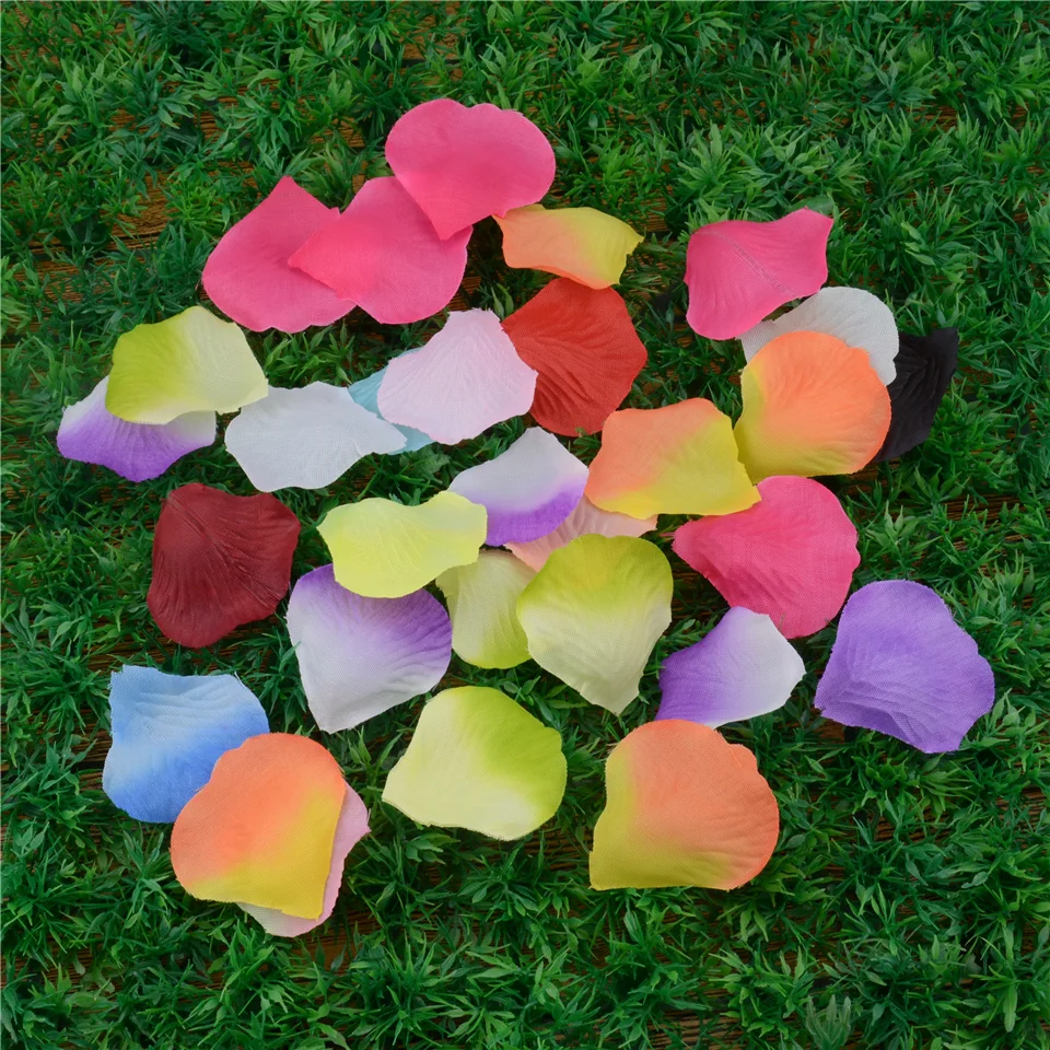 Mix Color 100 шт шелковые романтические искусственные лепестки Листья цветка розы для свадебной вечеринки украшения дома Розы Декоративные DIY ВЕНОК поддельные цветы - Цвет: Mix Color