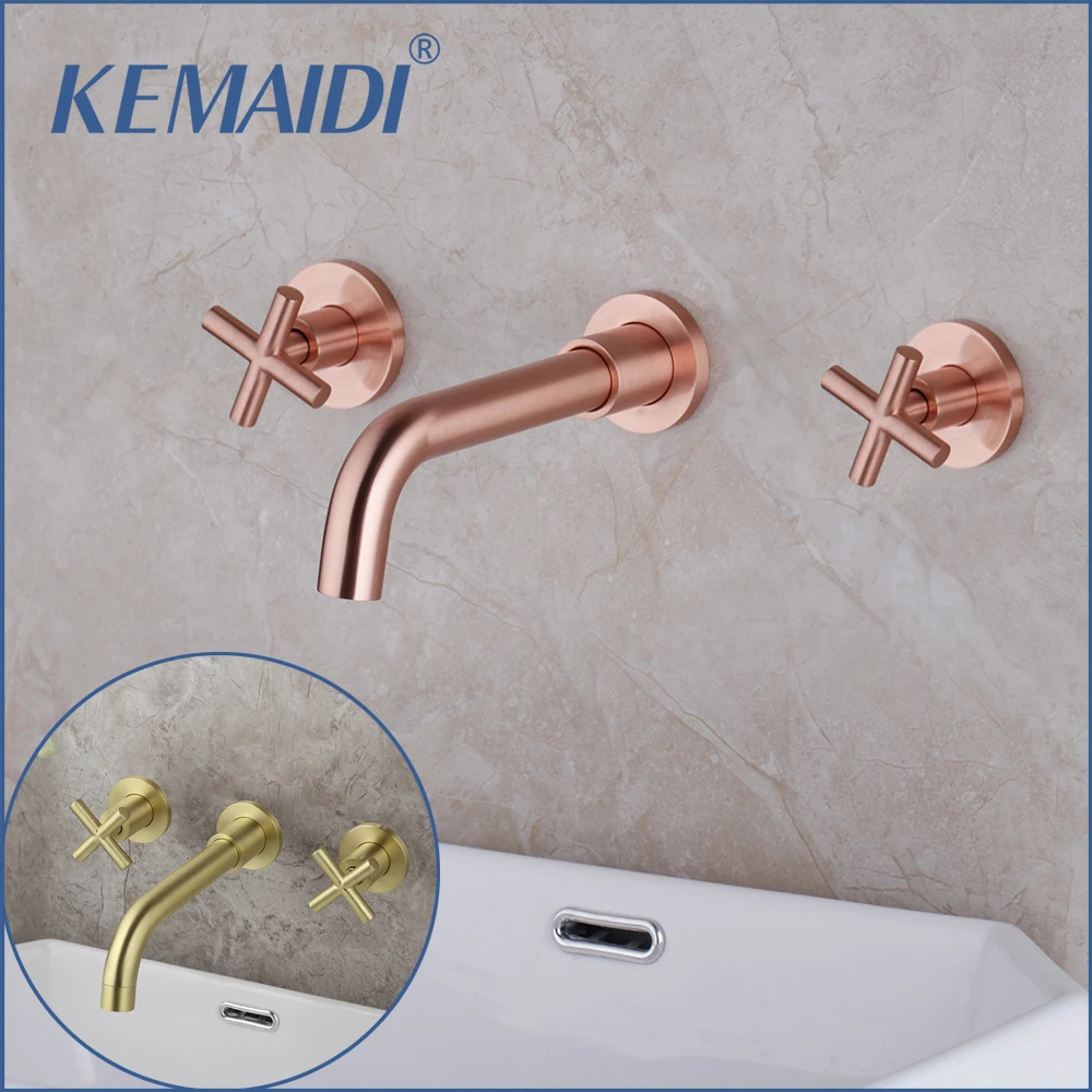 Скрытый настенный кран для ванной KEMAIDI поворот на 360 градусов одна ручка