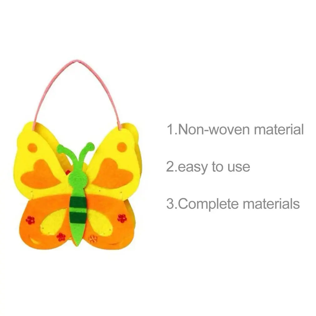 Lovely DIY Non Woven Cloth Cartoon Bag Kids Children Kindergarten Art Class Felt Craft Handbag Sewing Kit | Дом и сад
