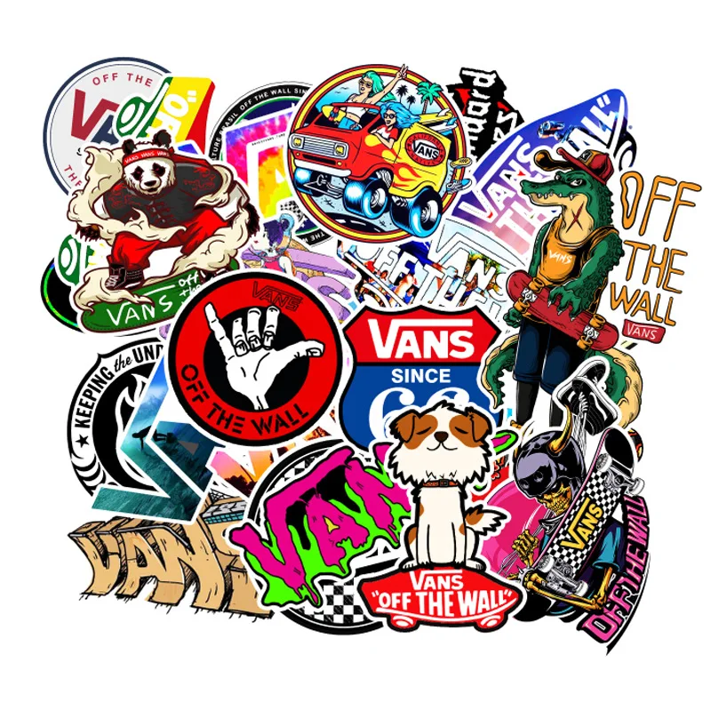 

100PCS/Set vsco brand Stickers No repeat kpop Sticker Skateboard Snowboard Luggage Car Bike Vinyl Waterproof cool custom Sticker