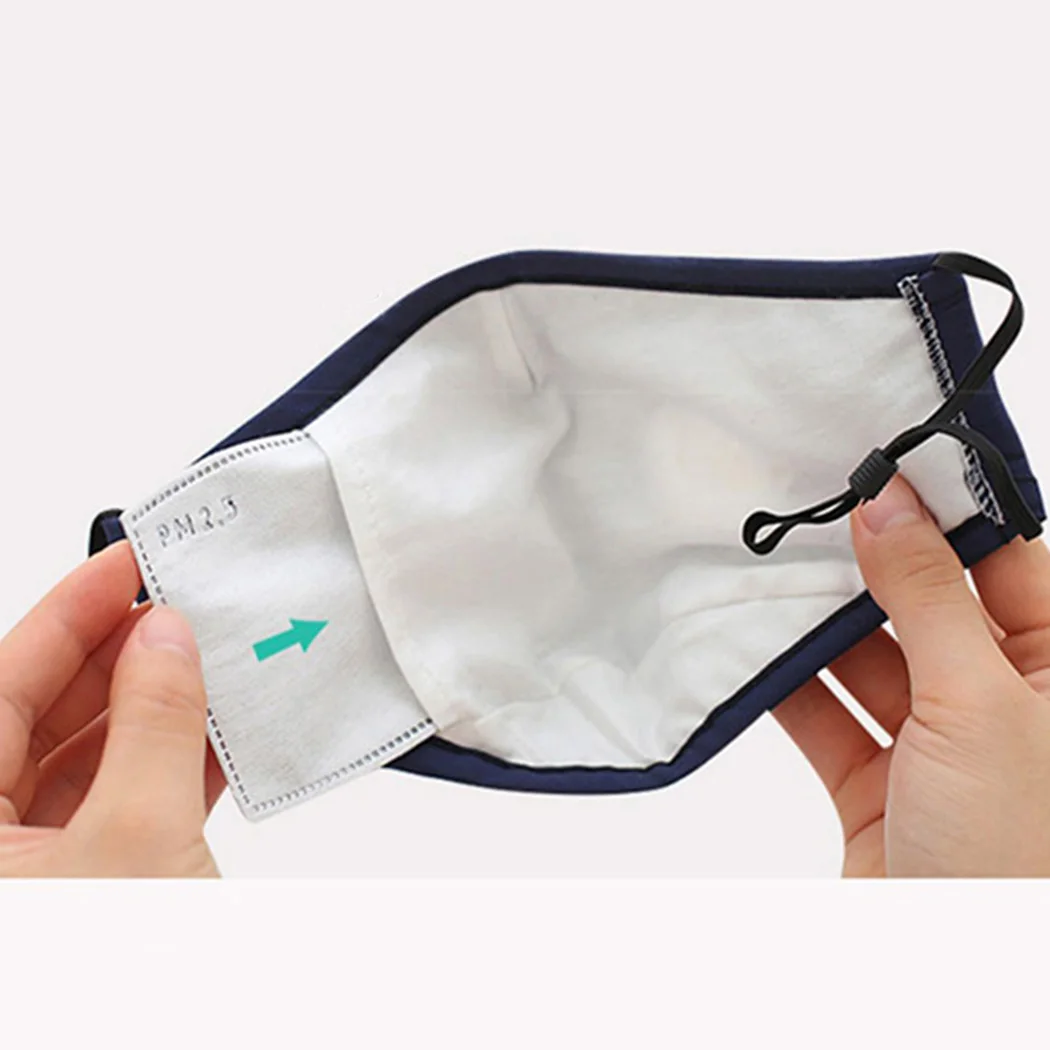 

4PCS Kid Outdoor Washable Mouth Mask Dustproof Cute Cartoon PM 2.5 Filter Mask Breathable Mouth Cover with 8PCS Filter Pad