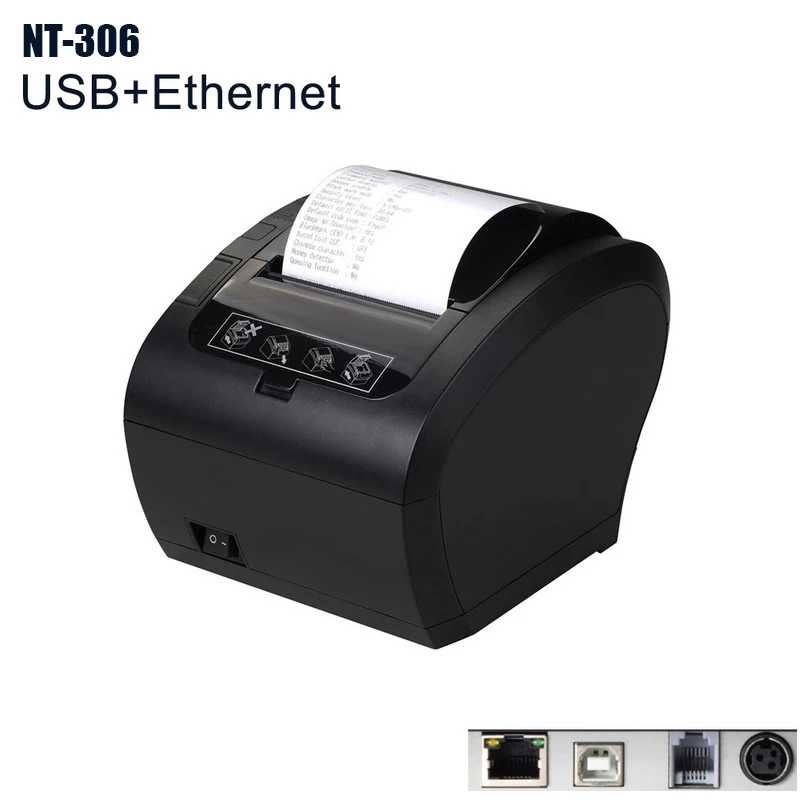 NT-306 USB NT-806 80 мм Термопринтер автоматический резак ресторан кухня POS принтер USB+ Серийный+ Ethernet Wifi Bluetooth NETUM - Цвет: NT-306 USB