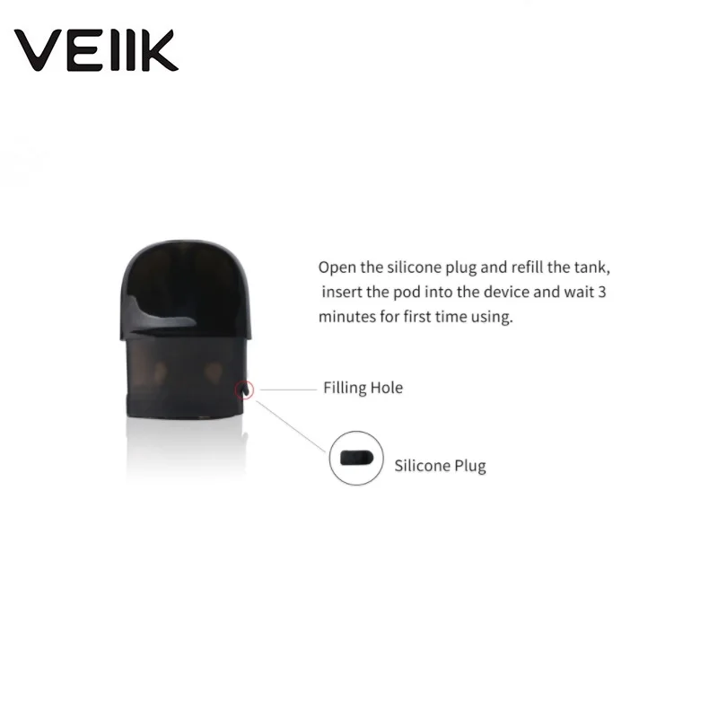 Оригинальный стартовый набор VEIIK Airo Pod 5000 мАч Портативный 2 мл Vape с 1.2ohm катушкой