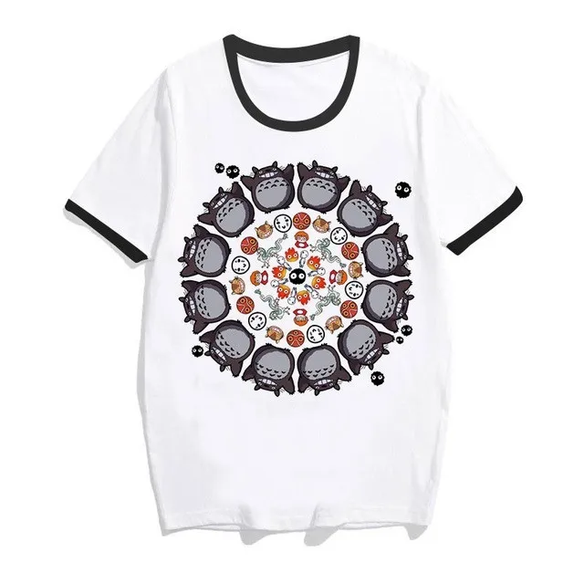 Totoro Spirit Out Футболка Женская Студия Ghibli femme японский аниме мультфильм футболка Miyazaki Hayao одежда женская kawaii