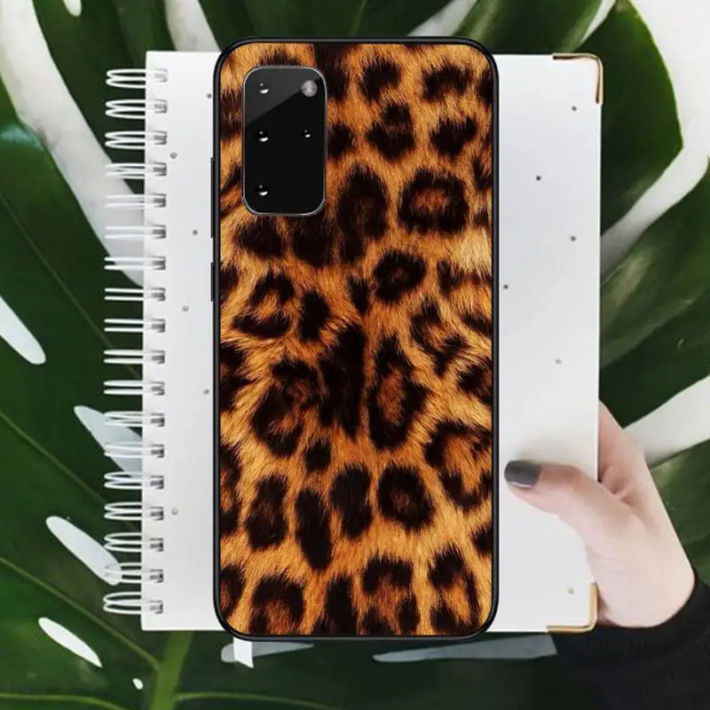 

Leopard cheetah skin print pattern Phone Case For Samsung galaxy S 9 10 20 A 10 21 30 31 40 50 51 71 s note 20 j 4 2018 plus