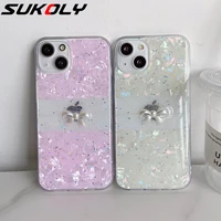 glitter shell lace texture silicone case for iphone 13 pro max 12 11 pro xs max xr 7 8 plus shockproof full protection cover