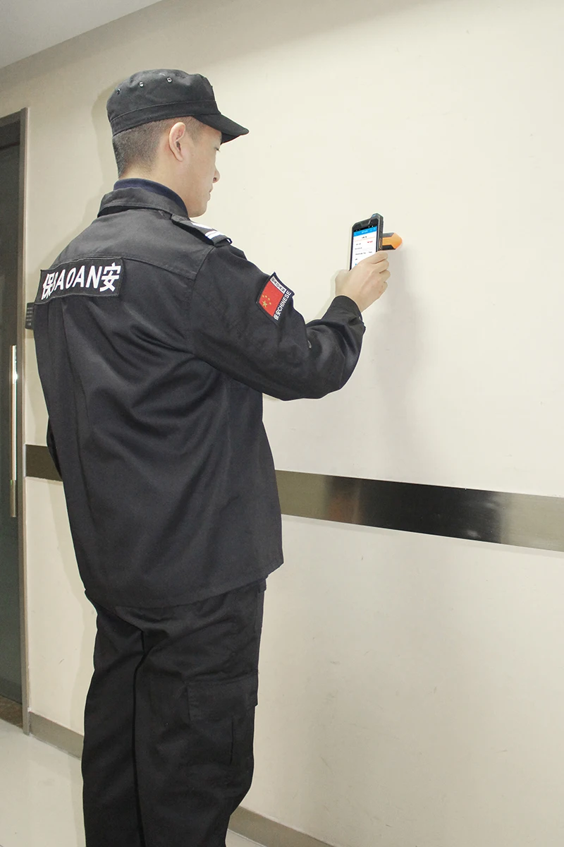 landwell cloud based app patrol guard tour system ip68 6000mah android mobile phone 9c with nfc reader inside free global shipping