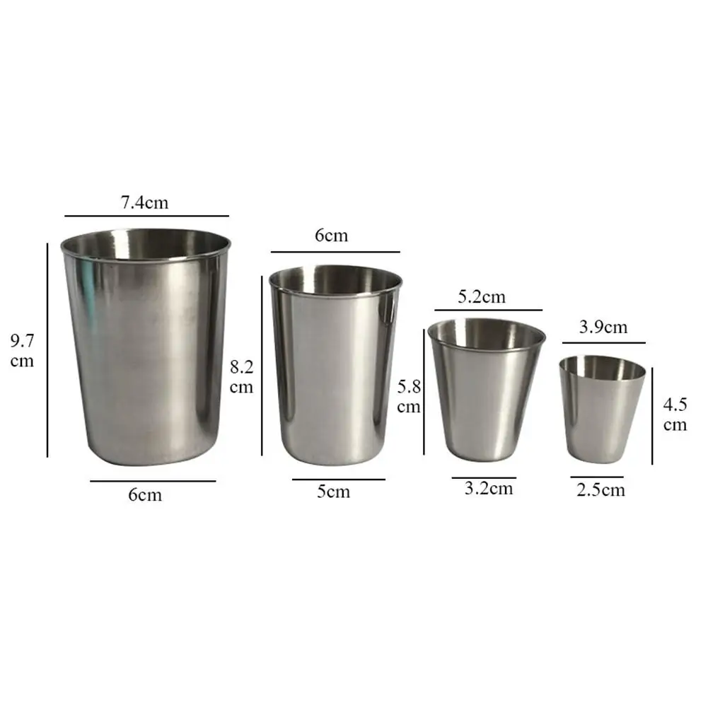 1 шт. чашки из нержавеющей стали чашка для вина пива кофе кружки виски молока