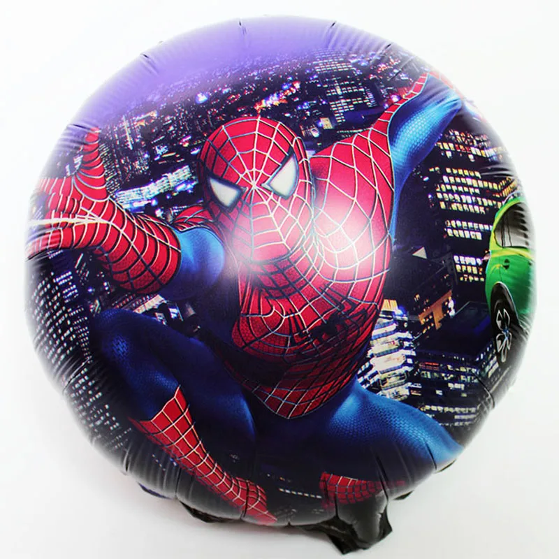 18inch blue spider 5 шт. воздушные шары из фольги Человека-паука с гелием 3" шар с номером Гелиевый шар мультяшный герой детские игрушки Воздушные шары Декорации дня рождения Globos - Цвет: 18inch blue spider