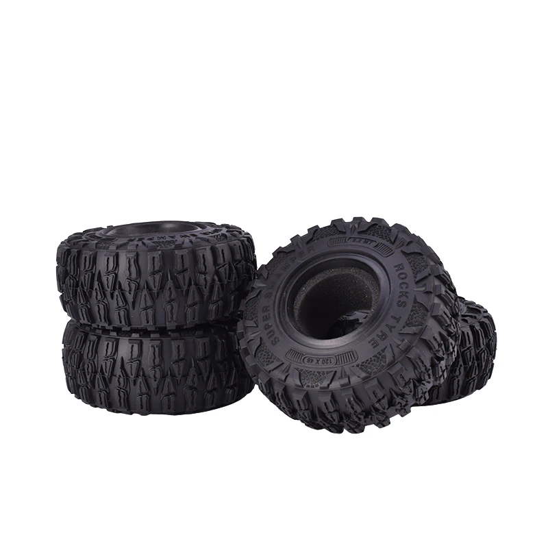 4 шт. AUSTAR 2 дюйма 120 мм резиновые шины для Traxxas 1:10 Axial SCX10 90056 90045 Стандартный