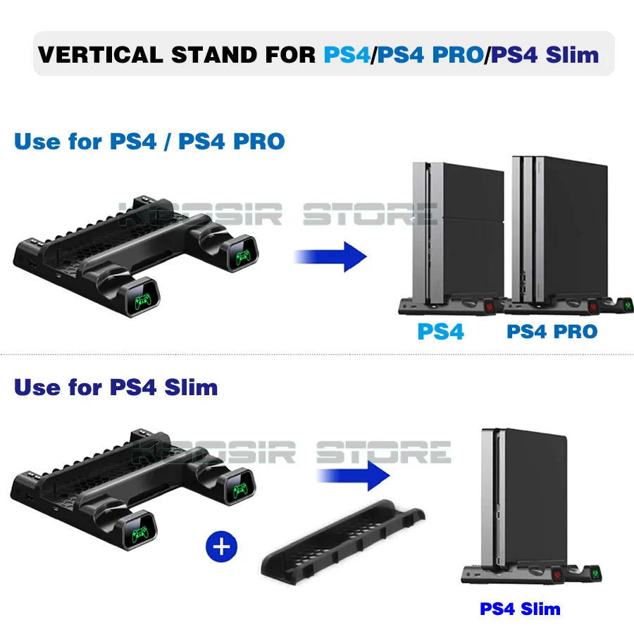 Ультратонкая консоль PS4 / Pro/PS4 вертикальный охлаждающий кронштейн контроллер с