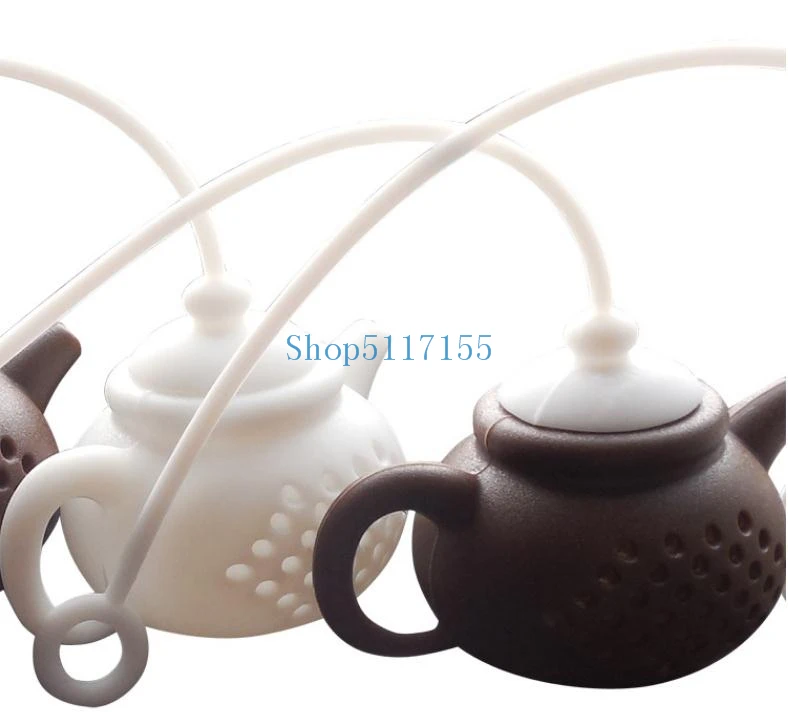 

Silicone Teapot Shape Tea Filter Safely Cleaning Infuser Reusable Tea/Coffee Strainer Tea Leaks Kitchen Accessories