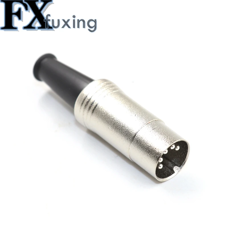 2 шт. 5-контактный разъем DIN миди-кабель штекер аудиоразъем встроенный