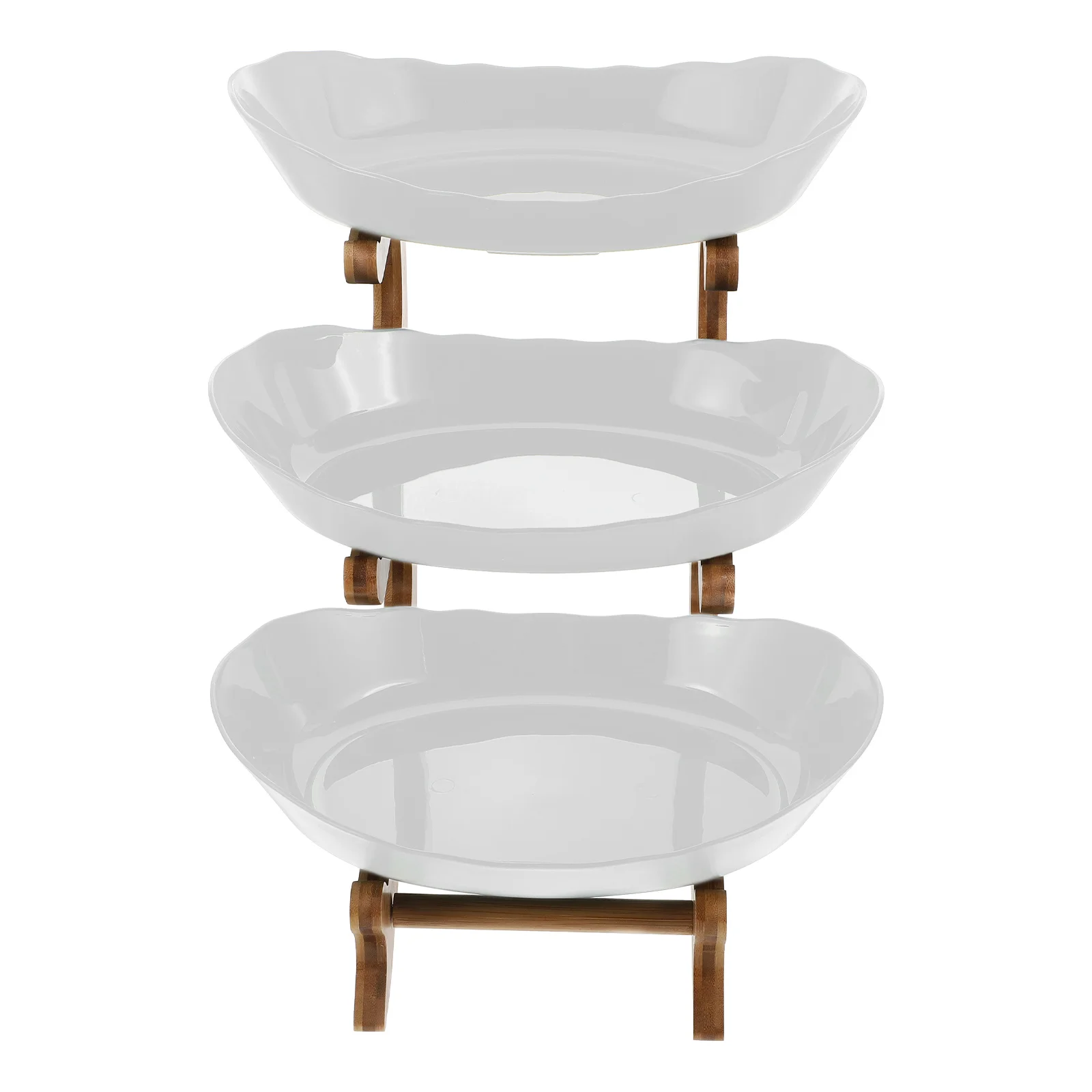 

1 Set 3-tier Serving Tray Fruit Plate Cupcake Stand Cupcake Tray Dessert Tray
