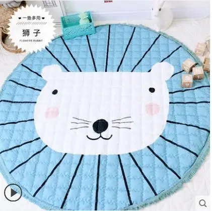 145cm Cotton Reversible Carpet,Pope Woven Carpet Woven Solid Color Round Rug Cushion Circular living Room Bedroom Rug - Цвет: Светло-серый