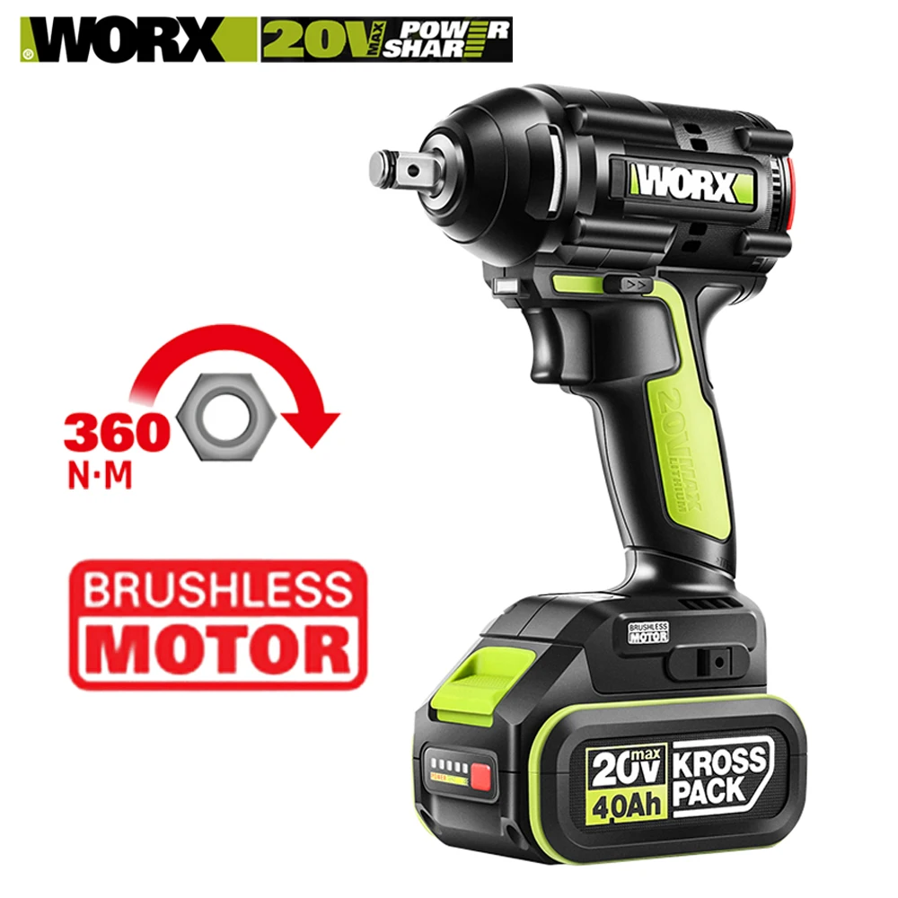 WORX WU279 беспроводной ударный ключ электрические инструменты бесщеточный
