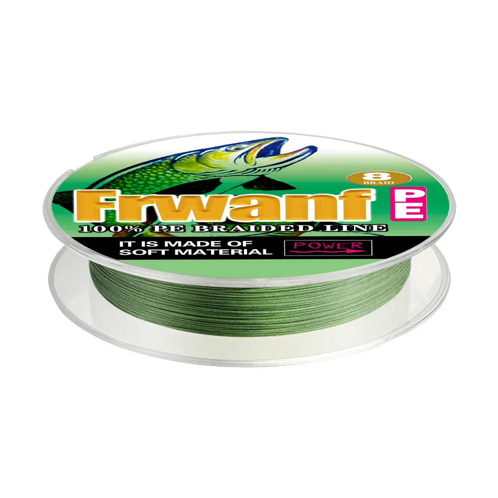 

Color never come off braided fishing line 100M 300M 8 strands freashwater carp fishing ice 6-300LBS Light green Red never faded