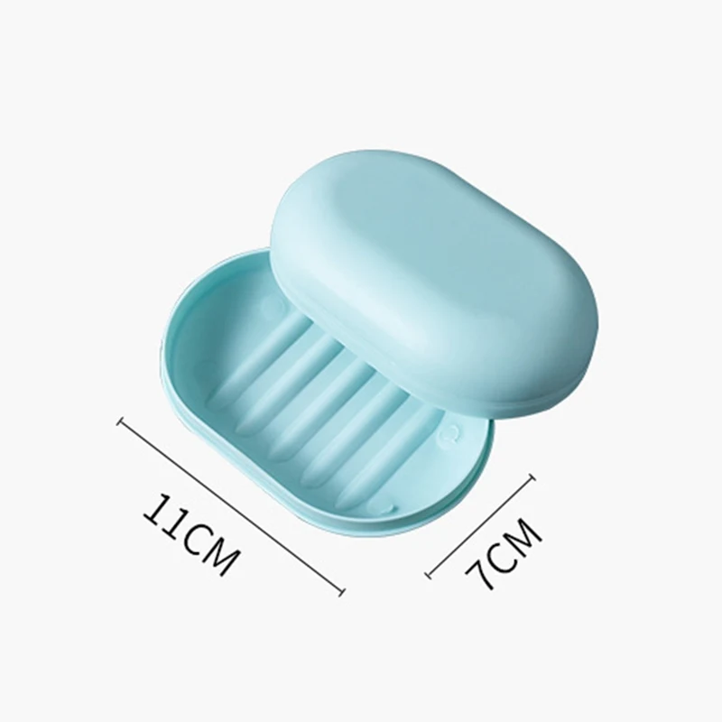 

Travel Soap Box Creative Waterproof with Lid Portable Soap Dish Soap Holder Storage Container for Home Travel Bathroom 1