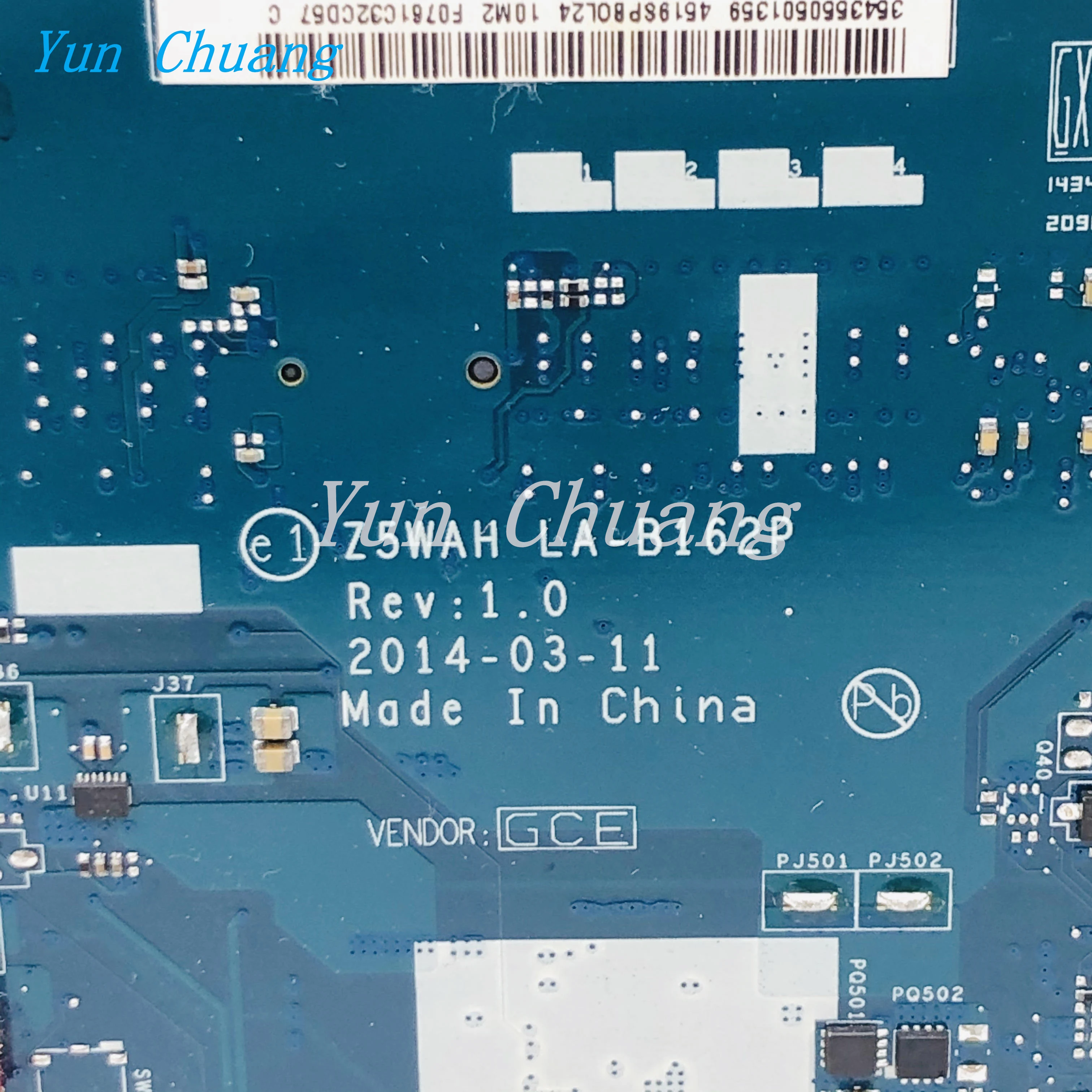 Материнская плата Z5WAH для ноутбука ACER LA-B162P E5-571 V3-532G с процессором I3-4030U GT840M 2 Гб GPU