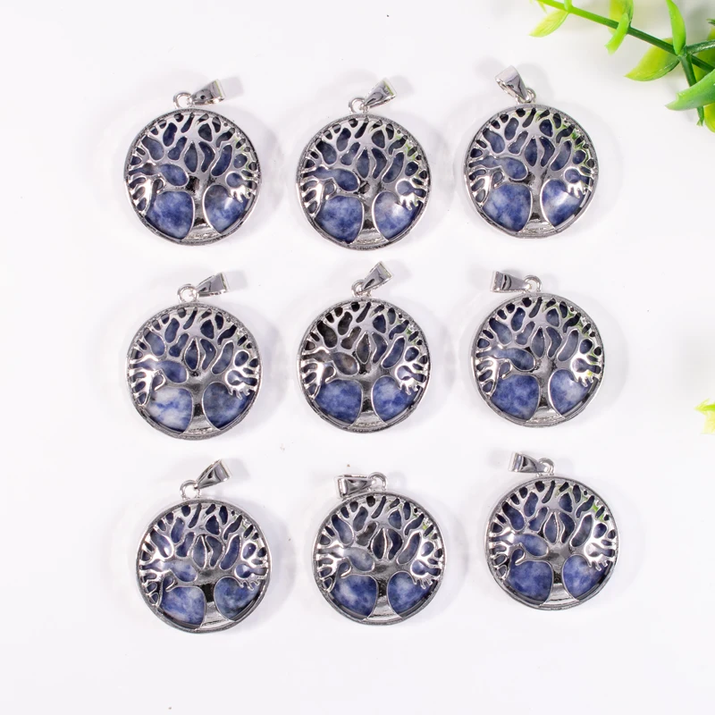 

Подвеска Fubaoying для изготовления ювелирных изделий, натуральное искусственное дерево жизни, ожерелье из кальдалита